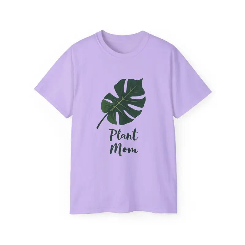 Lavender Plant Mom T Shirt With Monstera Leaf Design - Ocean State Styles