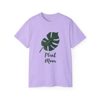 Lavender Plant Mom T Shirt With Monstera Leaf Design - Ocean State Styles
