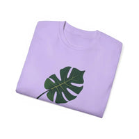 Lavender Plant Mom T Shirt With Monstera Leaf Design - Ocean State Styles