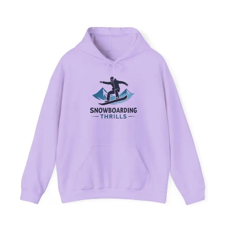 Lavender Snowboarding Hoodie for Winter Sports Enthusiasts - Ocean State Styles