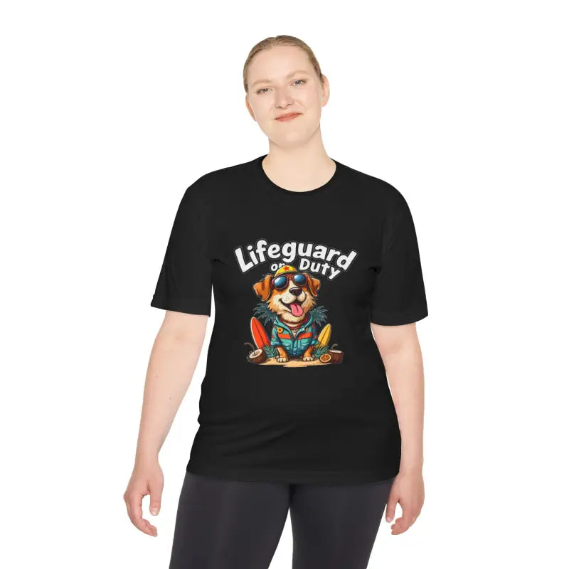Lifeguard Dog Graphic T Shirt Collection Unisex Moisture Wicking Tee - Ocean State Styles