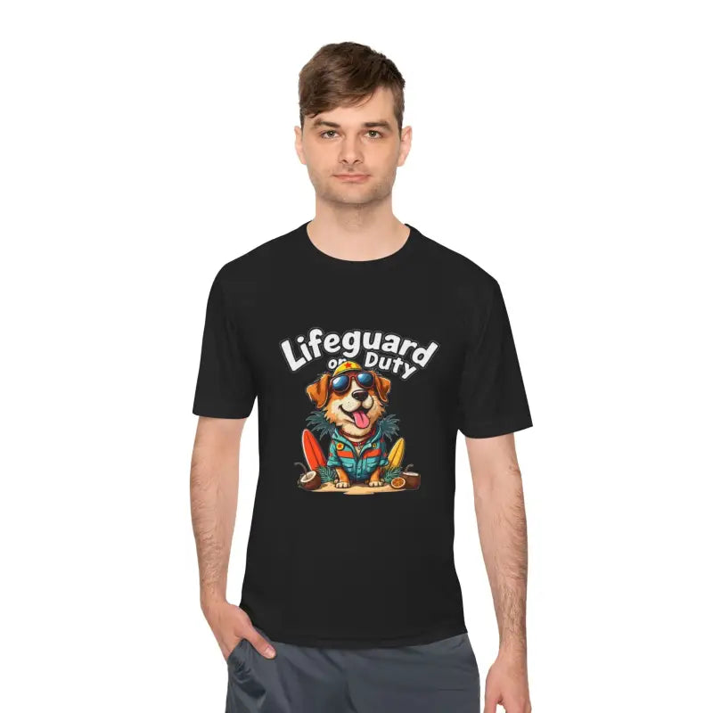 Lifeguard Dog Graphic T Shirt Collection Unisex Moisture Wicking Tee - Ocean State Styles