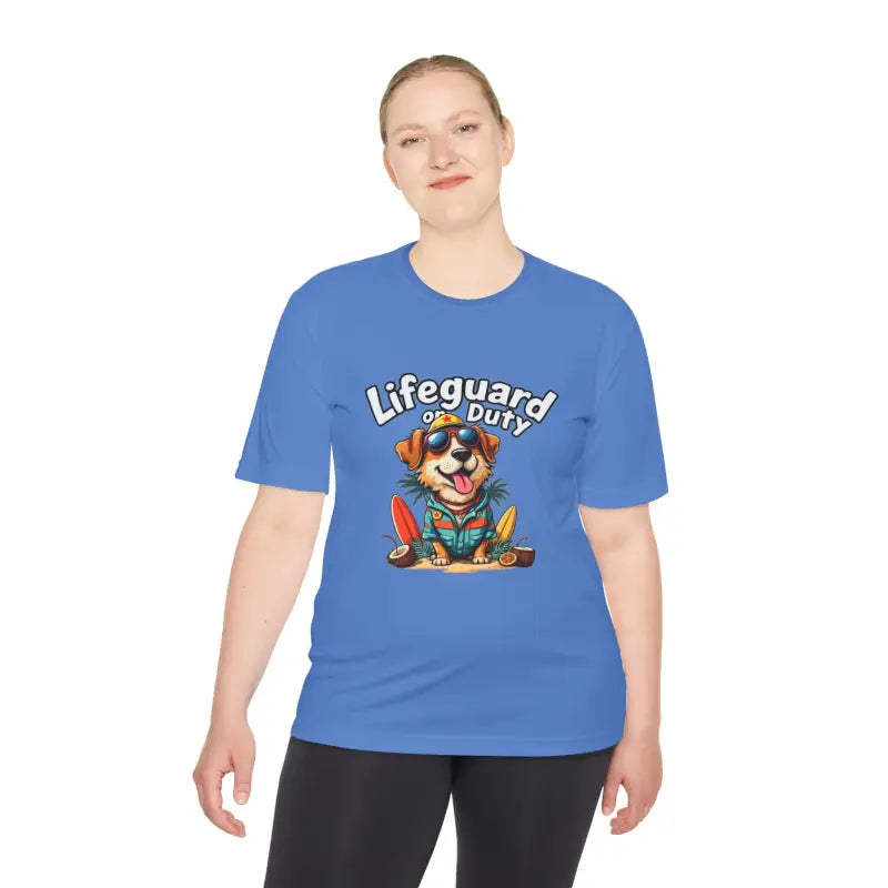 Lifeguard Dog Graphic T Shirt Collection Unisex Moisture Wicking Tee - Ocean State Styles