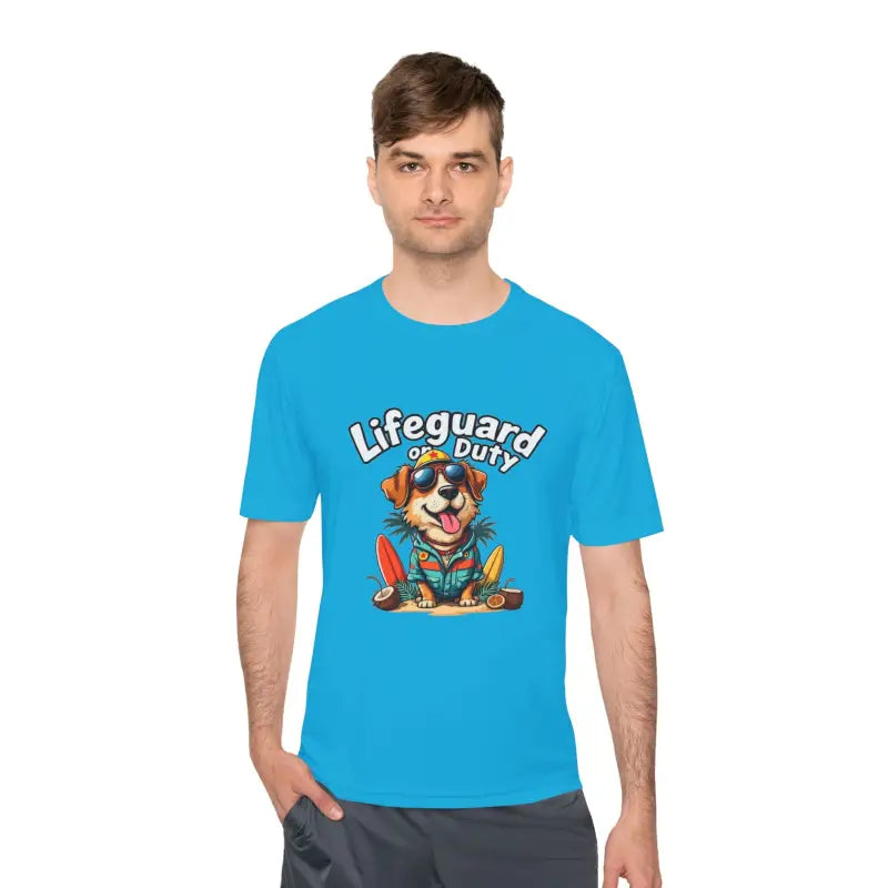 Lifeguard Dog Graphic T Shirt Collection Unisex Moisture Wicking Tee - Ocean State Styles