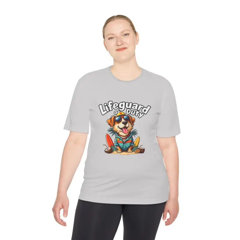Lifeguard Dog Graphic T Shirt Collection Unisex Moisture Wicking Tee - Ocean State Styles
