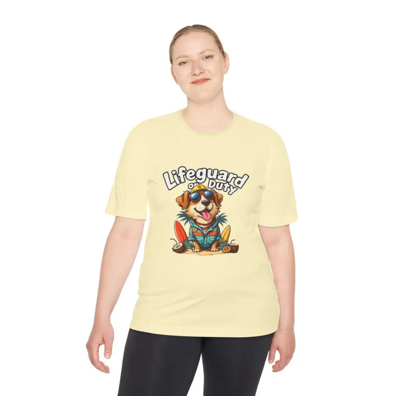 Lifeguard Dog Graphic T Shirt Collection Unisex Moisture Wicking Tee - Ocean State Styles