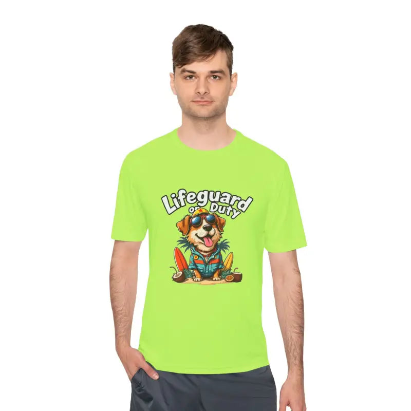 Lifeguard Dog Graphic T Shirt Collection Unisex Moisture Wicking Tee - Ocean State Styles