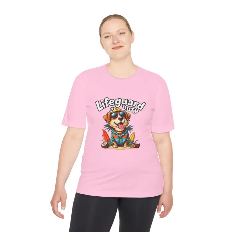 Lifeguard Dog Graphic T Shirt Collection Unisex Moisture Wicking Tee - Ocean State Styles