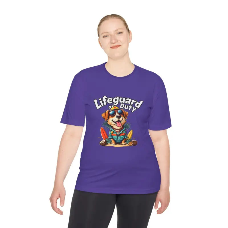 Lifeguard Dog Graphic T Shirt Collection Unisex Moisture Wicking Tee - Ocean State Styles