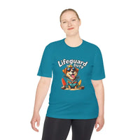 Lifeguard Dog Graphic T Shirt Collection Unisex Moisture Wicking Tee - Ocean State Styles