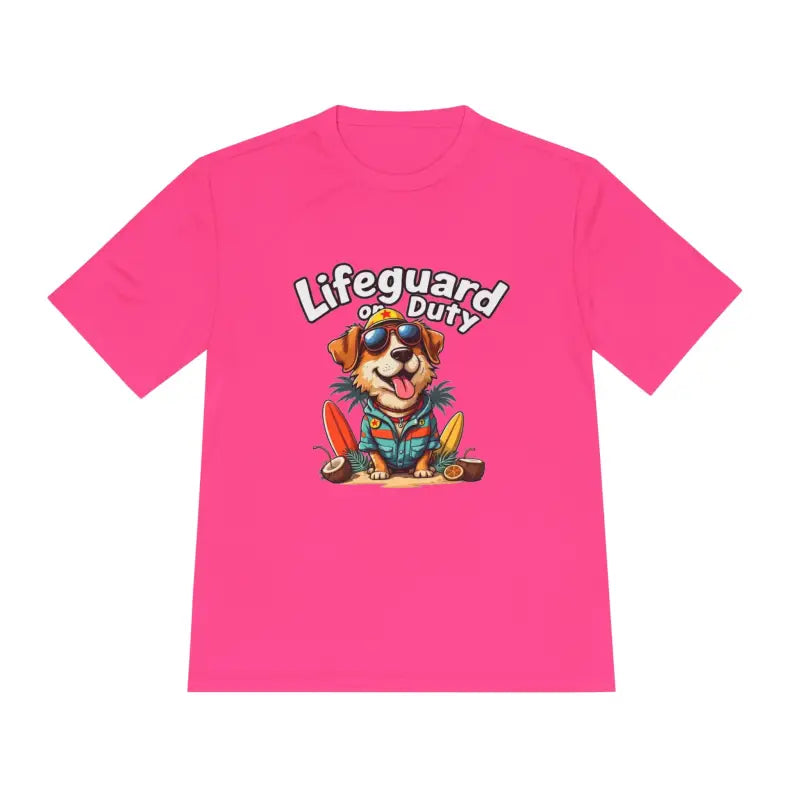 Lifeguard Dog Graphic T Shirt Collection Unisex Moisture Wicking Tee - Ocean State Styles