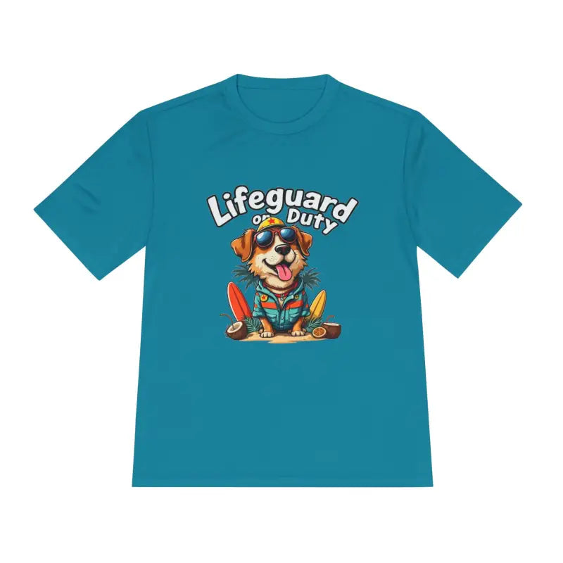 Lifeguard Dog Graphic T Shirt Collection Unisex Moisture Wicking Tee - Ocean State Styles