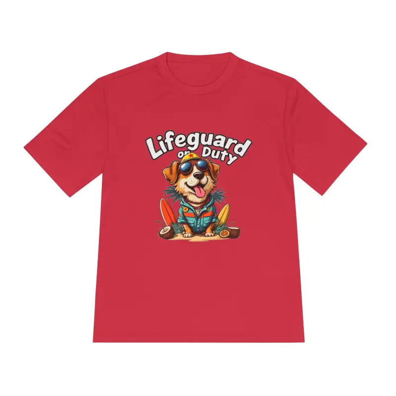 Lifeguard Dog Graphic T Shirt Collection Unisex Moisture Wicking Tee - Ocean State Styles