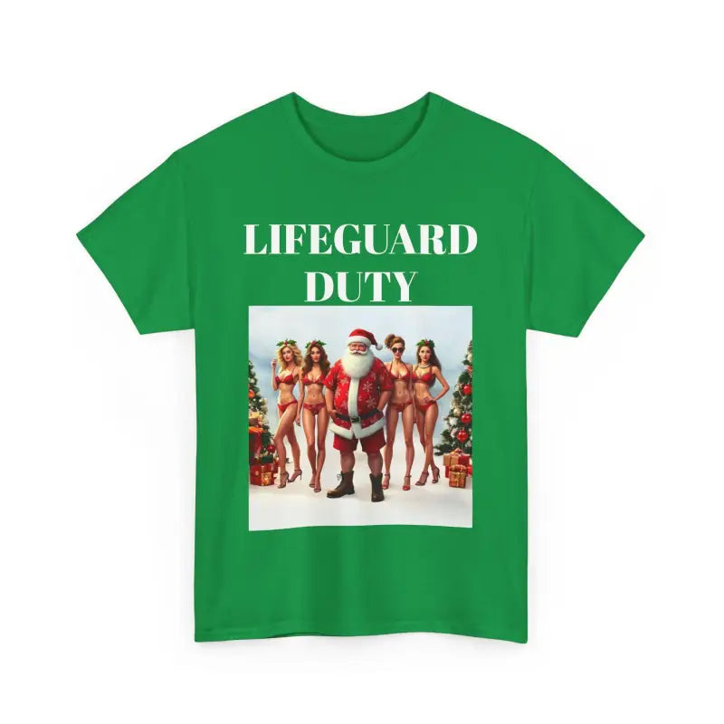 Lifeguard Santa Unisex Tee for Beach Christmas Fun - Ocean State Styles