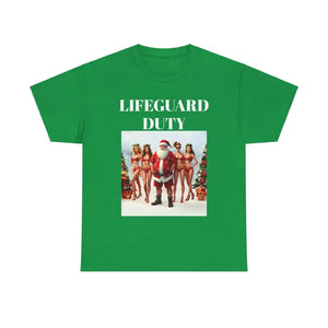 Lifeguard Santa Unisex Tee for Beach Christmas Fun - Ocean State Styles