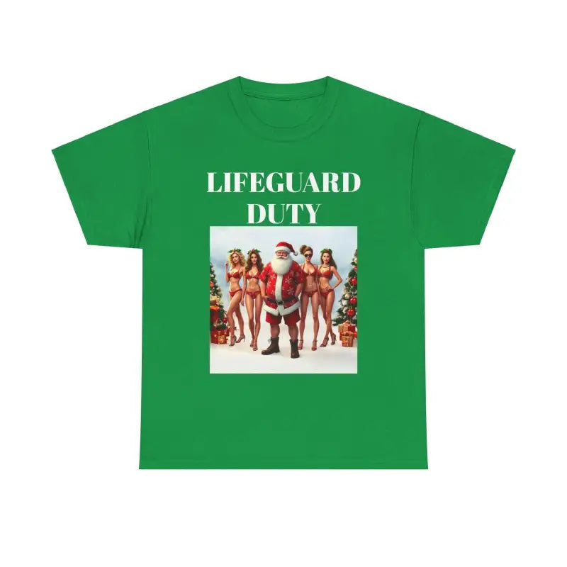 Lifeguard Santa Unisex Tee for Beach Christmas Fun - Ocean State Styles