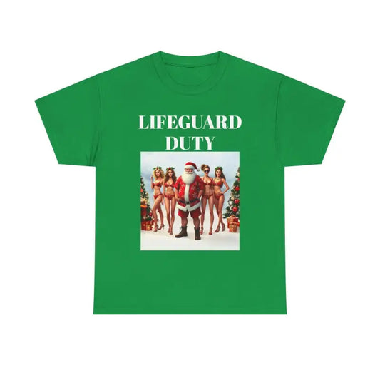 Lifeguard Santa Unisex Tee for Beach Christmas Fun - Ocean State Styles
