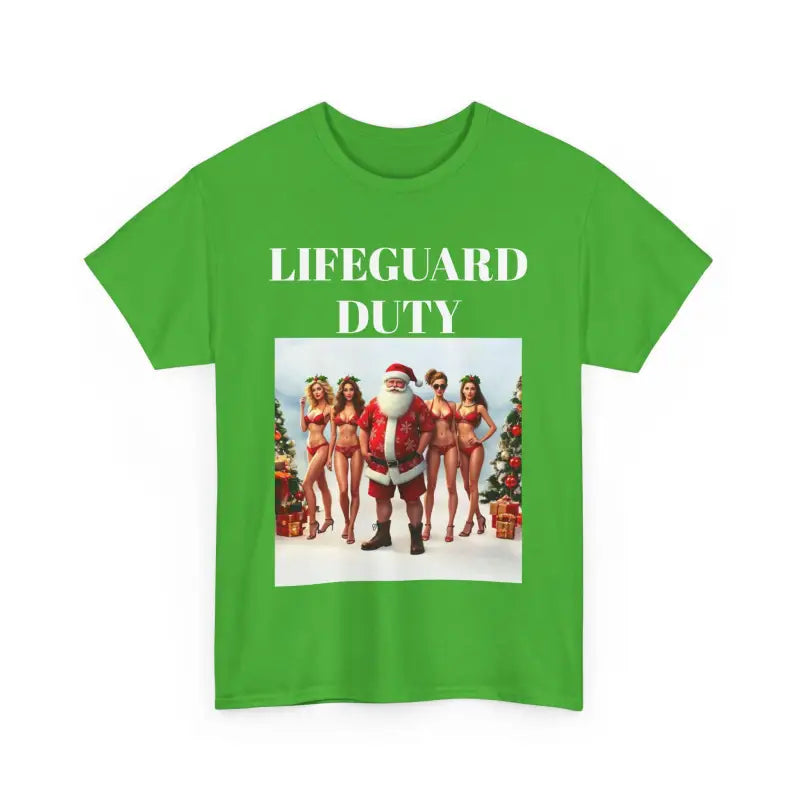 Lifeguard Santa Unisex Tee for Beach Christmas Fun - Ocean State Styles