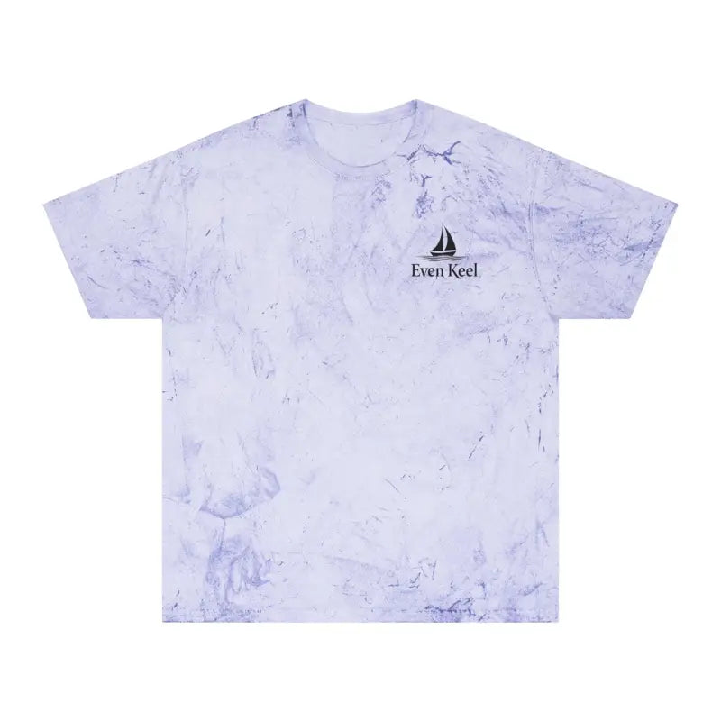 Unisex Color Blasted Tie Dye T Shirt featuring a stylish marble-patterned design