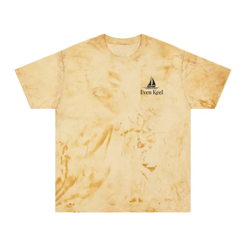 Beige tie-dye t-shirt from Life’s a Beach Unisex Color Blasted Tie Dye T Shirt collection
