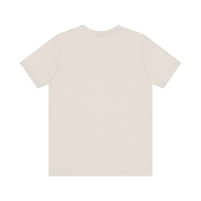 Beige short-sleeved t-shirt from the Light Blue and Beige Beach Life Tee for Ocean Lovers