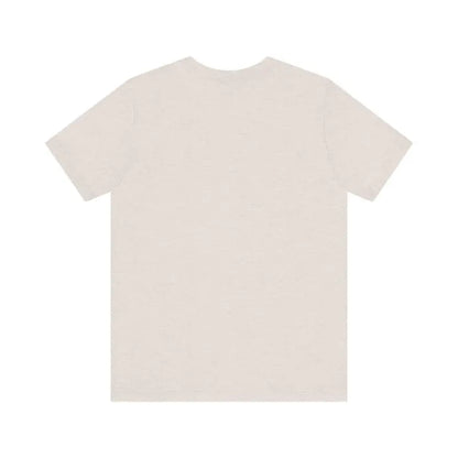 Beige short-sleeved t-shirt from the Light Blue and Beige Beach Life Tee for Ocean Lovers