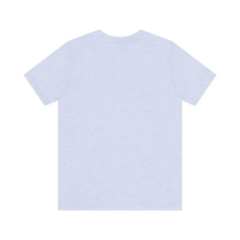 Light Blue and Beige Beach Life Tee for Ocean Lovers displayed on a product stand