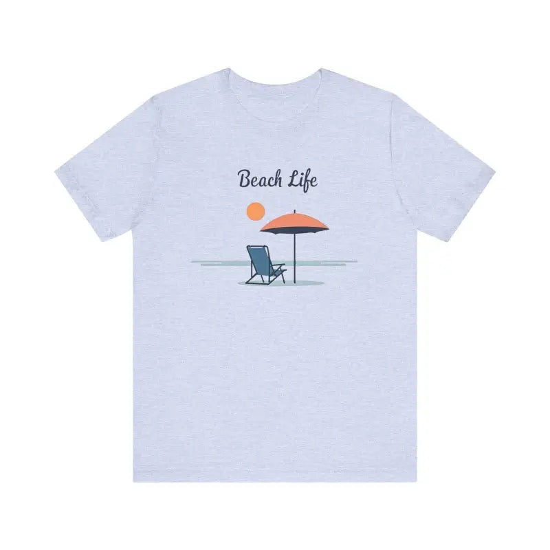 Light blue t-shirt from the Light Blue and Beige Beach Life Tee for Ocean Lovers collection