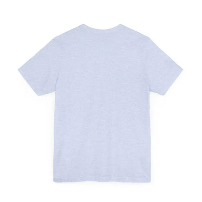 Light Blue and Beige Beach Life Tee for Ocean Lovers displayed on a white background