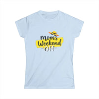 Light Blue Women's Mom's Weekend Off Graphic Tee Gift - Ocean State Styles
