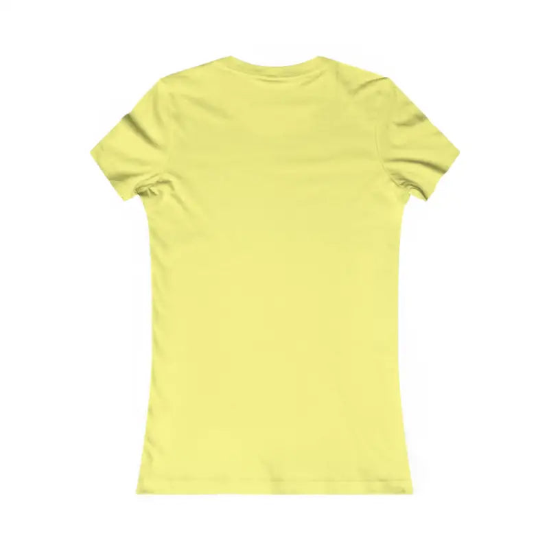 Plain yellow women’s short-sleeve T-shirt from Made with Love product collection