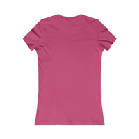 Plain deep pink short-sleeved women’s T-shirt from Made with Love collection