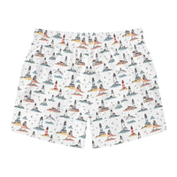 Lighthouse Patterned Boxer Shorts and Swim Trunks for Men - Ocean State Styles