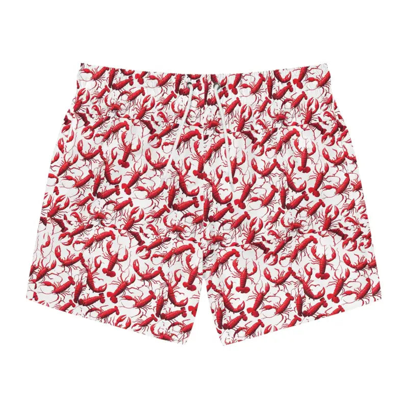 Lobster Print Swim Trunks for Summer Beach Fun - Ocean State Styles