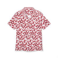 Lobster Print Unisex Hawaiian Button Down Shirt for Summer Fun - Ocean State Styles