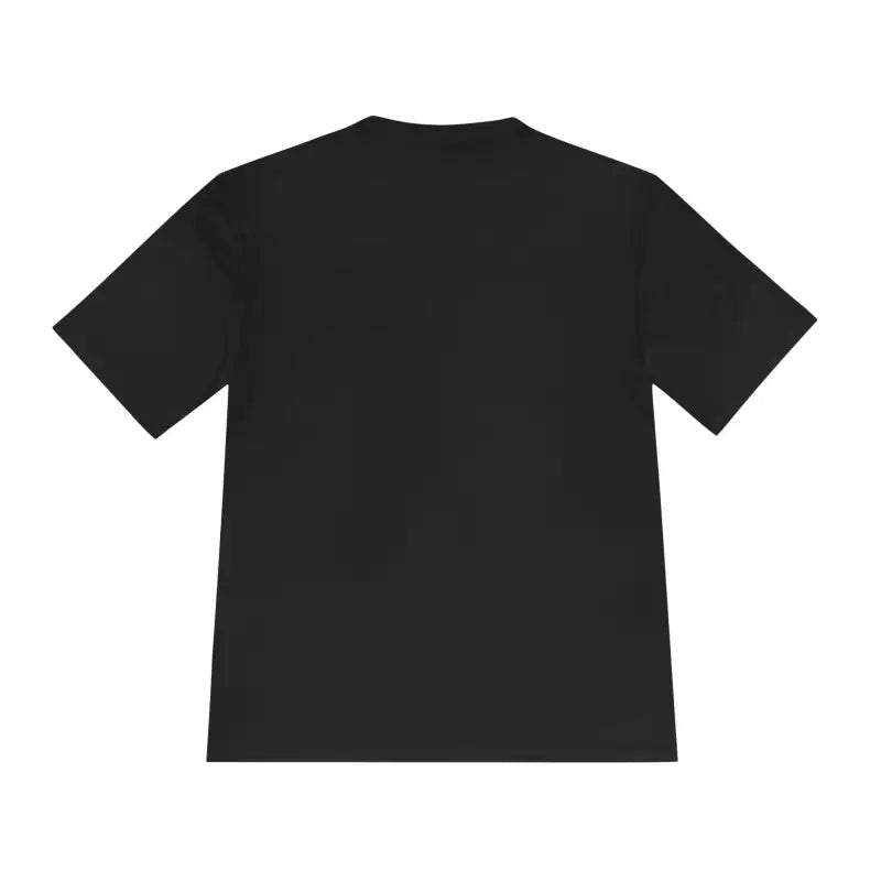 Black short-sleeved moisture-wicking t-shirt from Local Community apparel collection