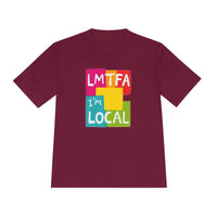Local Community Moisture Wicking T Shirt in Pink Maroon and Black - Ocean State Styles