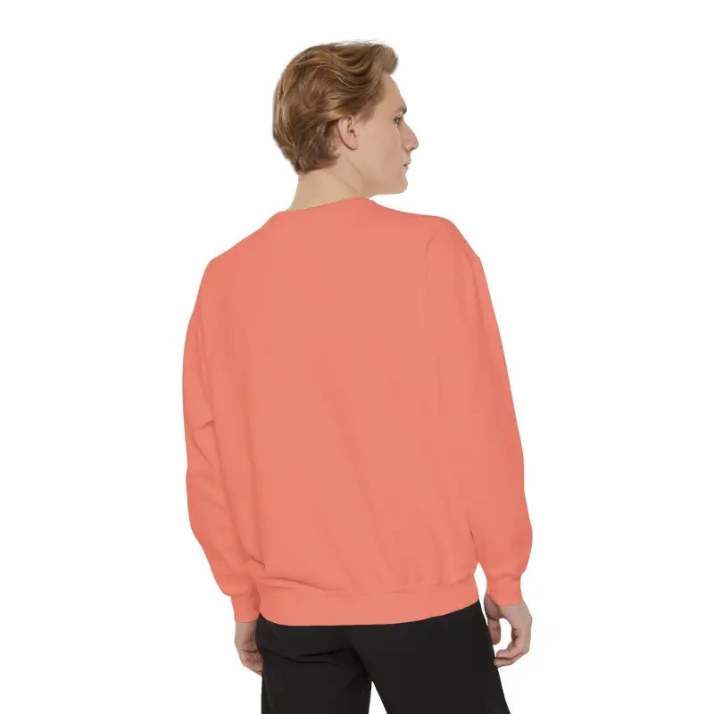 Salmon-colored crewneck sweatshirt from the Local Stars Unisex Sweatshirt collection
