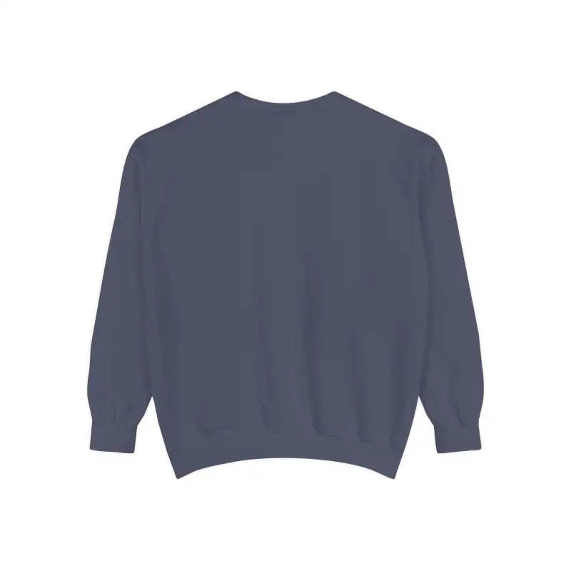 Dark blue crewneck sweatshirt with Lighthouse and Seagulls graphic design