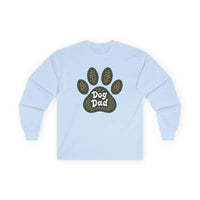 Long Sleeve Dog Dad Paw Print Shirt for Pet Lovers - Ocean State Styles