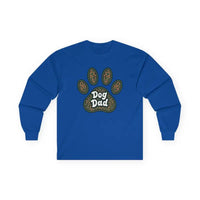 Long Sleeve Dog Dad Paw Print Shirt for Pet Lovers - Ocean State Styles