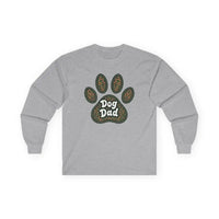 Long Sleeve Dog Dad Paw Print Shirt for Pet Lovers - Ocean State Styles
