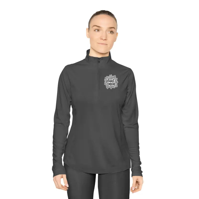Long Sleeve Plant Mom Quarter Zip Pullover for Gardeners - Ocean State Styles