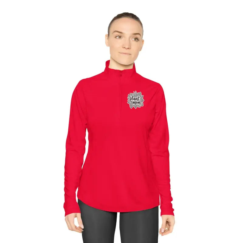 Long Sleeve Plant Mom Quarter Zip Pullover for Gardeners - Ocean State Styles