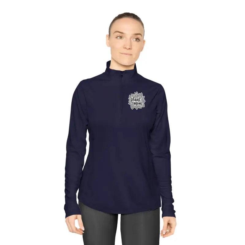Long Sleeve Plant Mom Quarter Zip Pullover for Gardeners - Ocean State Styles