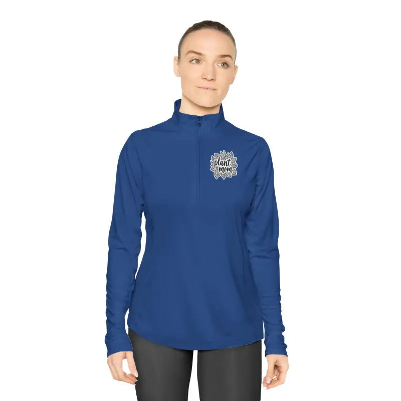 Long Sleeve Plant Mom Quarter Zip Pullover for Gardeners - Ocean State Styles