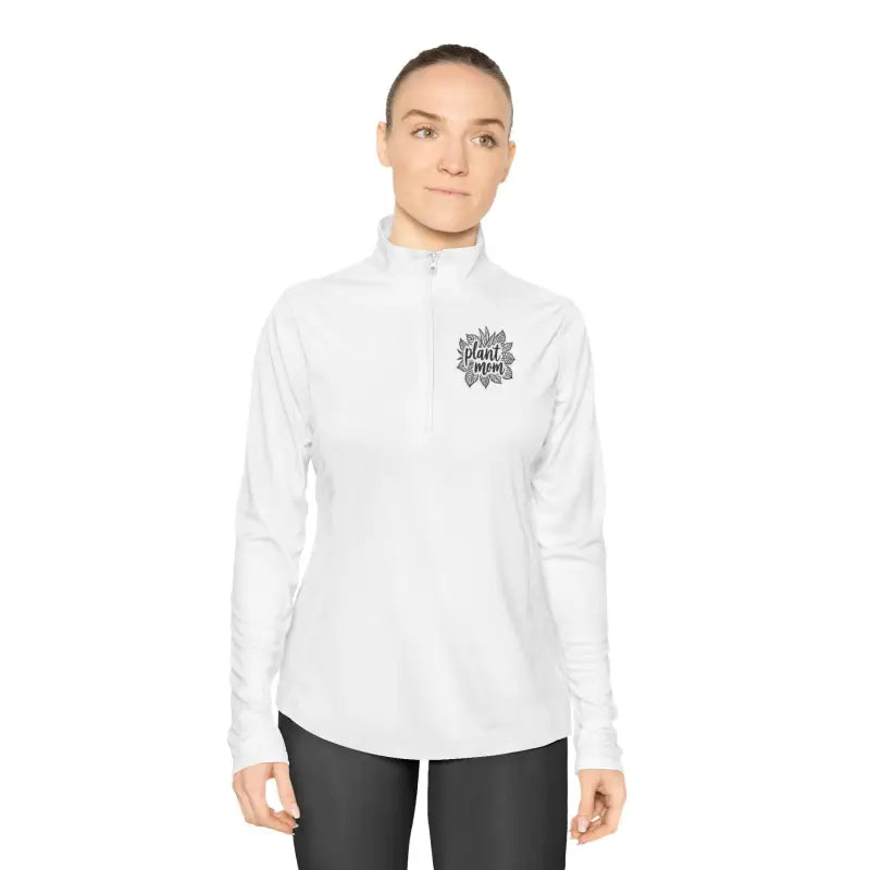 Long Sleeve Plant Mom Quarter Zip Pullover for Gardeners - Ocean State Styles