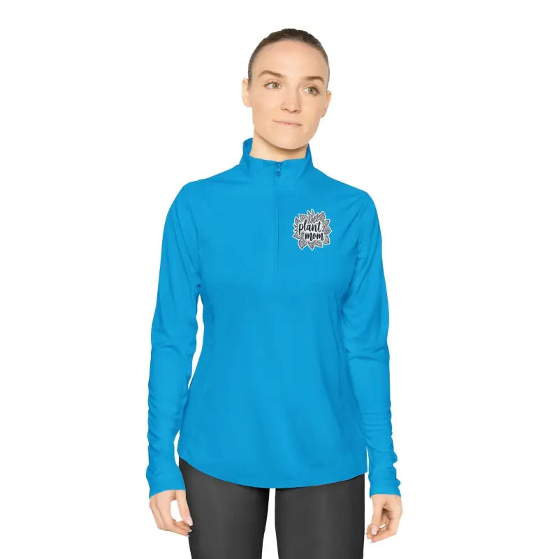 Long Sleeve Plant Mom Quarter Zip Pullover for Gardeners - Ocean State Styles