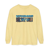 Long Sleeved Newport Beach Vibes Unisex T-Shirt - Ocean State Styles