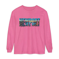 Long Sleeved Newport Beach Vibes Unisex T-Shirt - Ocean State Styles